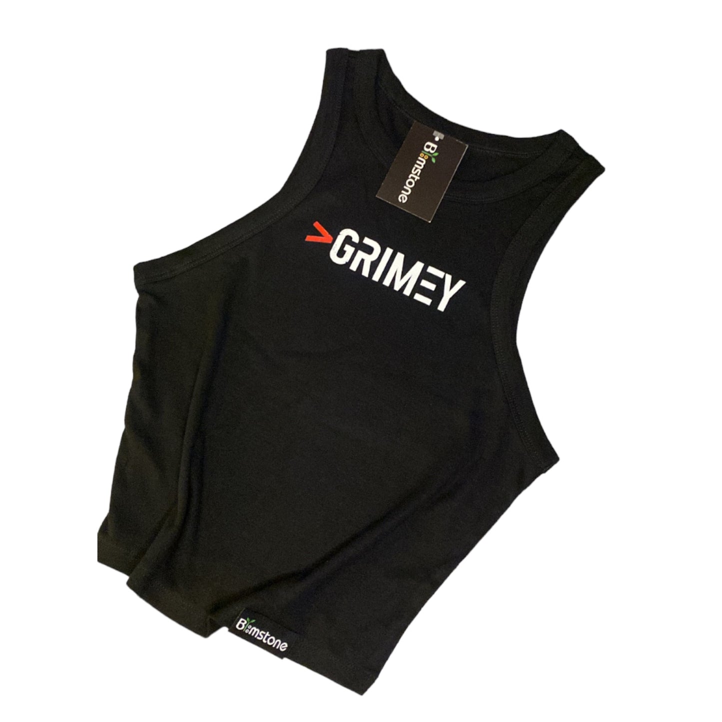 >Grimey Black Racerback