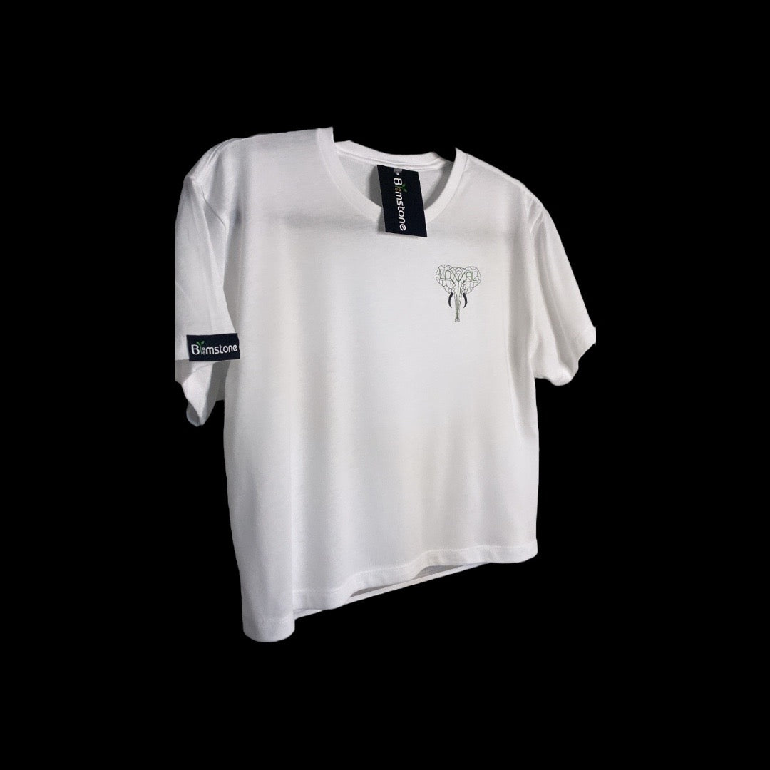 Cropped White Loyal Tee