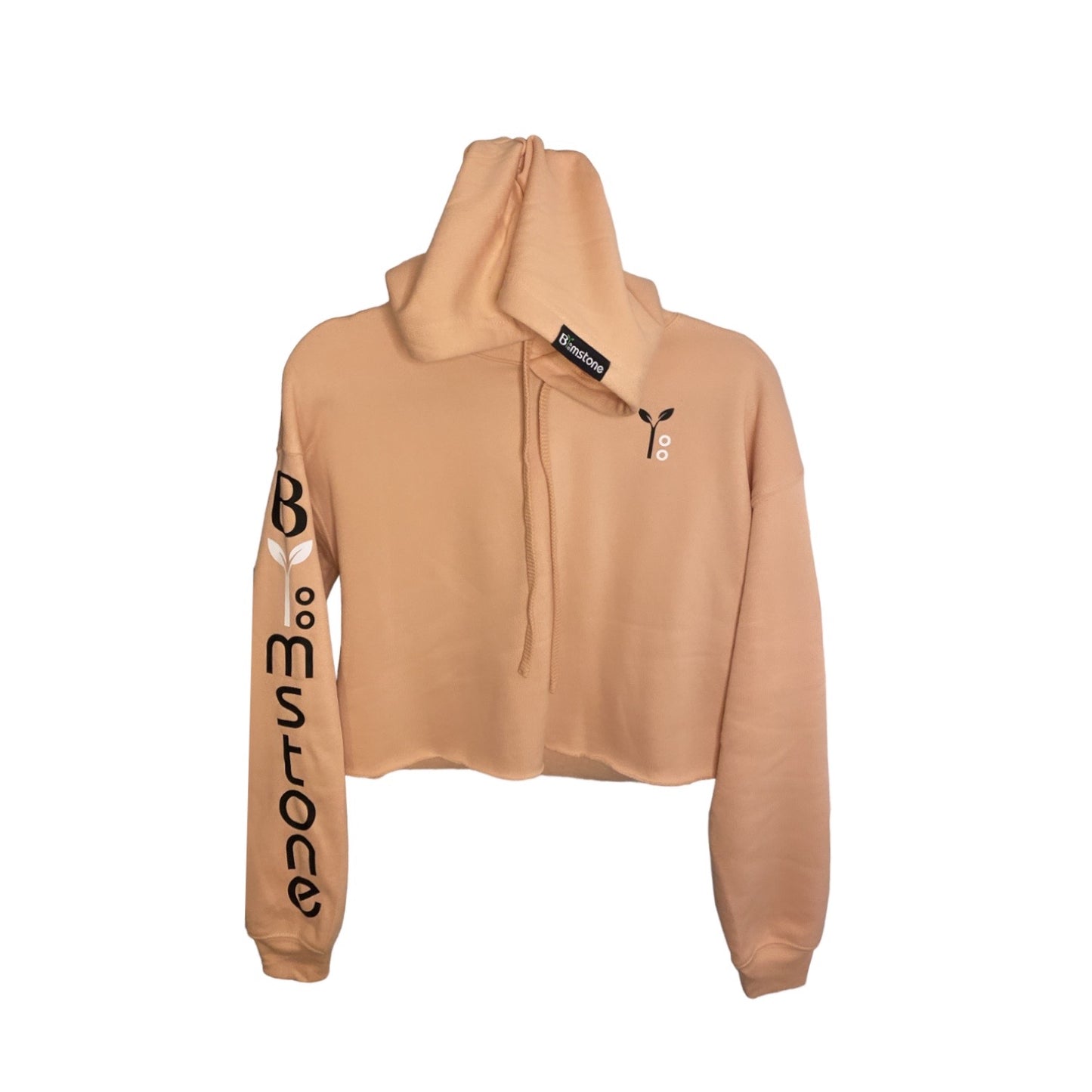 Peach Cropped Hoodie